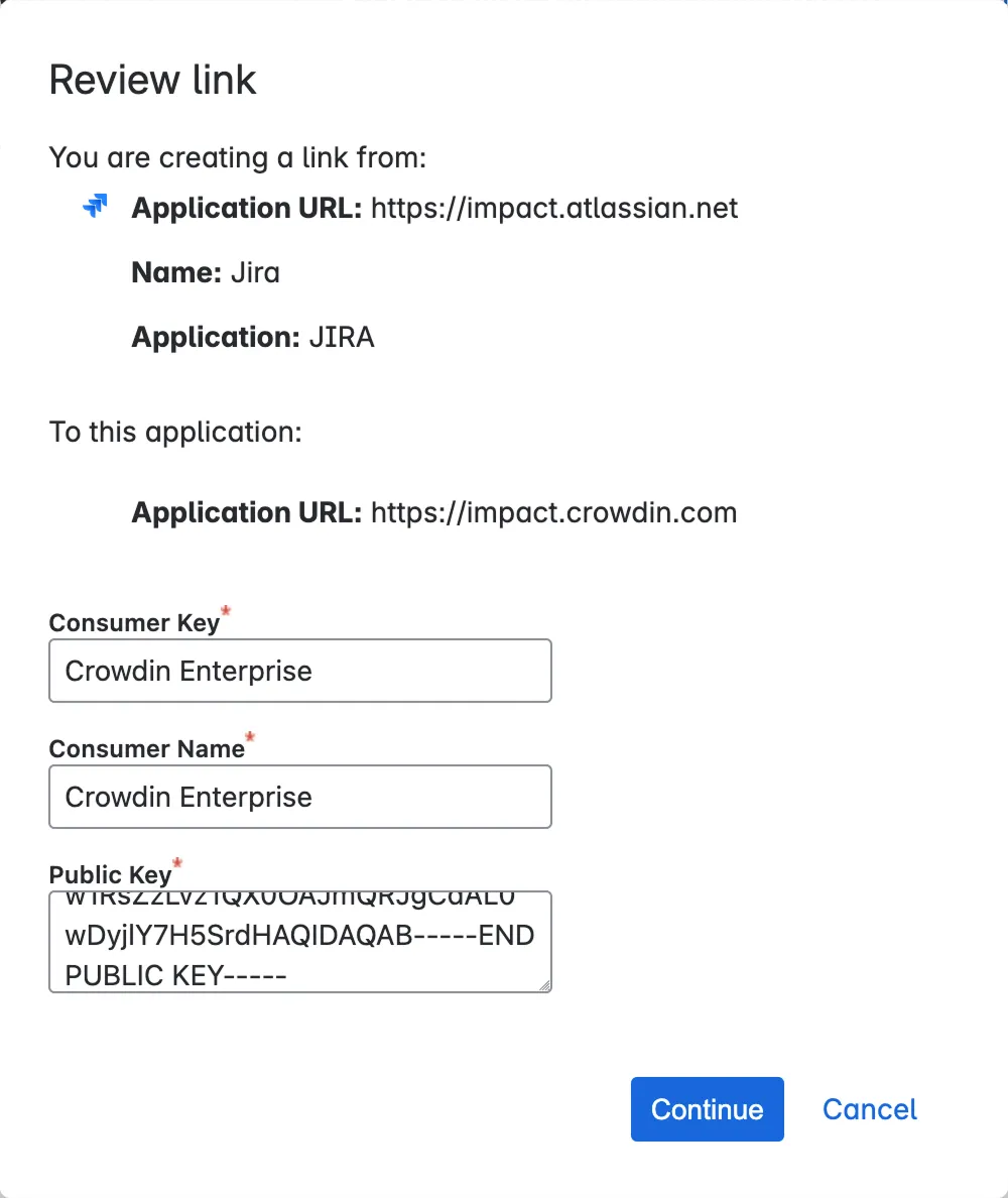Link applications